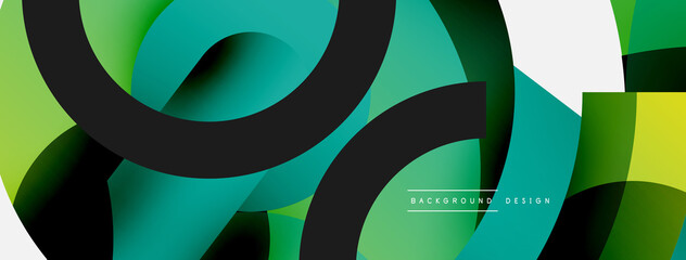 Circle abstract background. Vector illustration for wallpaper banner background card or landing page