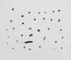 hole in paper texture background with copy space for text