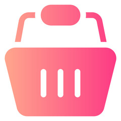 shopping basket gradient icon