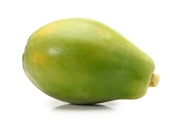 Papaya fruit isolated on a white background