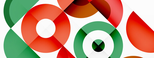 Colorful circle abstract background. Template for wallpaper, banner, presentation, background