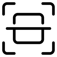 Naklejka premium scanner line icon