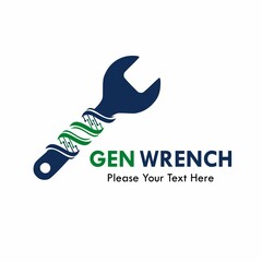 Gen wrench logo template illustration