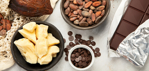 Composition with cocoa products.