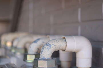 配管　ガス　電気のパイプ