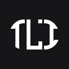 TLI letter logo design on black background. TLI creative initials letter logo concept. TLI letter design.