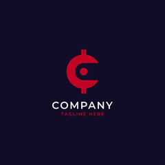 crypto coin logo. Initial C letter logo. financial symbol icon. vector illustration template design.