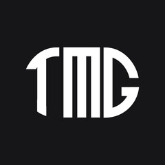TMG letter logo design on black background. TMG creative initials letter logo concept. TMG letter design.