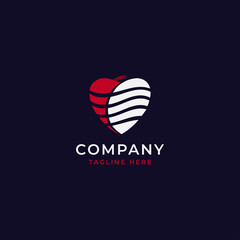 Fototapeta premium seafood restaurant logo. vintage shrimp and heart shape illustration.