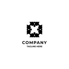 creative X letter logo. template vector design