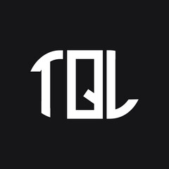 TQL letter logo design on black background. TQL creative initials letter logo concept. TQL letter design.