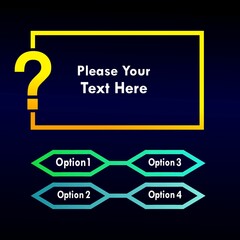 Question mark background vector template illustration. This background is suitable for question, quiz etc
