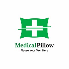 Medical pillow logo template illustration