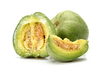 muskmelon on a white background