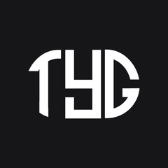 TYG letter logo design on black background. TYG creative initials letter logo concept. TYG letter design.
