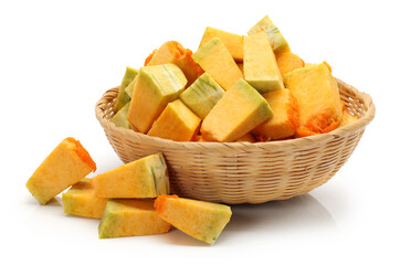 Pumpkin on white background