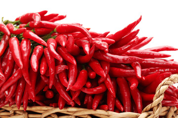 Red Hot Chili on white background