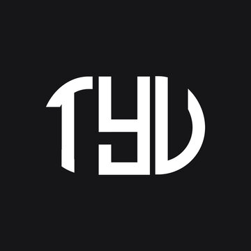 TYV letter logo design on black background. TYV creative initials letter logo concept. TYV letter design.