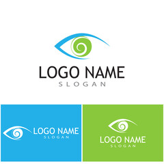 Branding Identity Corporate Eye Care vector logo design