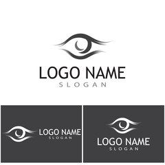 Branding Identity Corporate Eye Care vector logo design