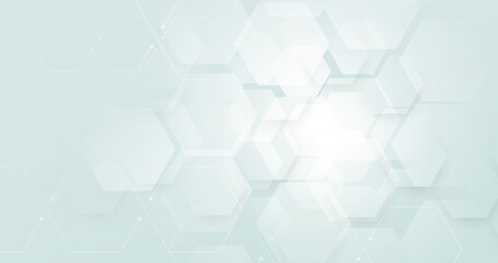 Obraz na płótnie Canvas Abstract geometric hexagon with futuristic technology digital hi tech concept background. Vector illustration