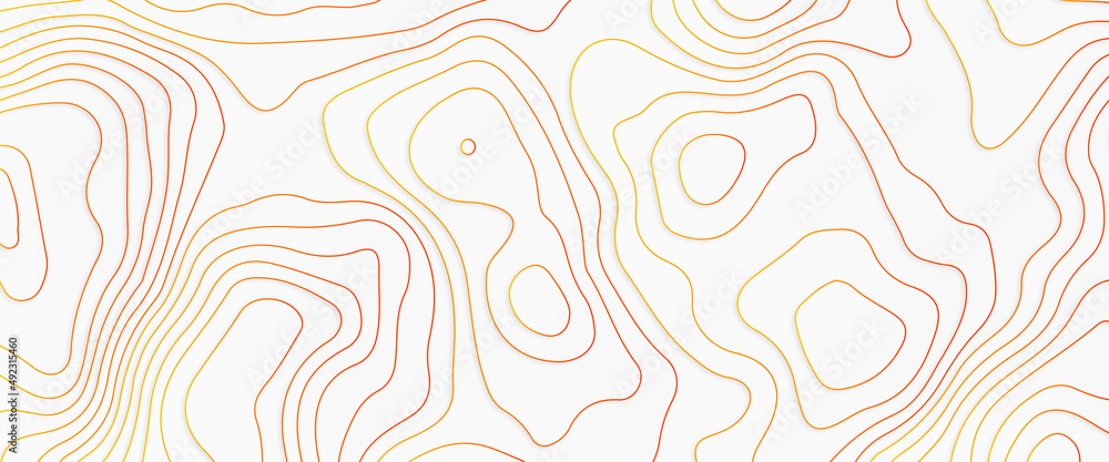 Poster map line of topography. vector abstract topographic map concept, topographic multicolored linear bac