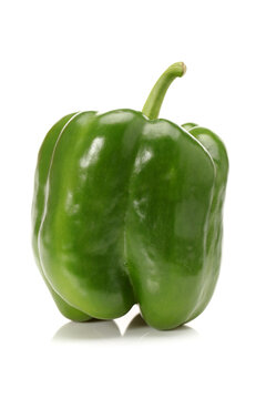 green bell pepper isolated