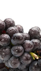 Grapes on a white background 