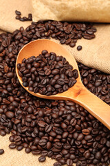 coffee beans background .