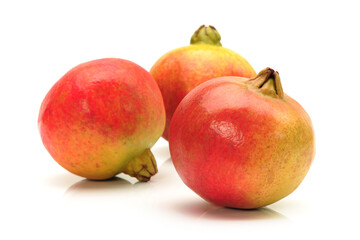 pomegranate on white.