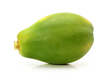 Papaya fruit isolated on a white background