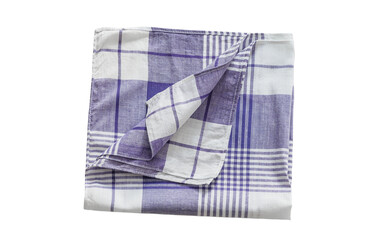 Vintage stripped Handkerchief for men isolated on a white background.	
