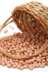 red peanuts on the Peanuts background 