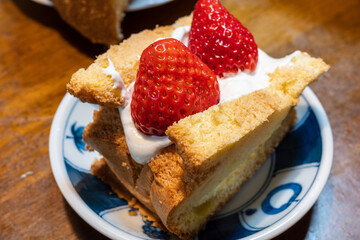 日本のとても美味しい手作りのシフォンケーキ