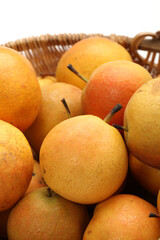 nanguo pear on white background