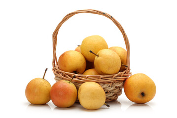 nanguo pear on white background