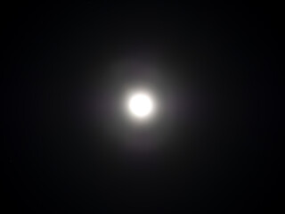 Moon Shines White Light