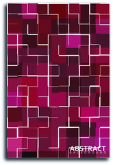 Portrait style mosaic effect with tiles. Abstract background. EPS 10.