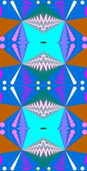 Fractodome Colorful Seamless Fractal Patterns