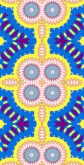 Fractodome Colorful Seamless Fractal Patterns