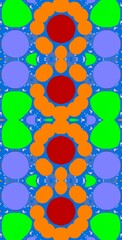 Fractodome Colorful Seamless Fractal Patterns