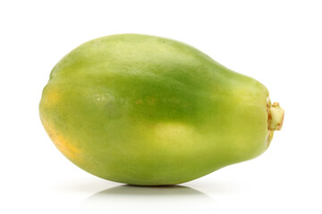 Papaya fruit isolated on a white background