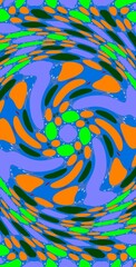 Fototapeta premium Fractodome Colorful Seamless Fractal Patterns