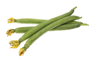 Obraz premium fresh loofah on the white background