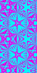 Fractodome Colorful Seamless Fractal Patterns