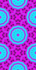 Fractodome Colorful Seamless Fractal Patterns