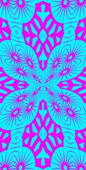 Fractodome Colorful Seamless Fractal Patterns