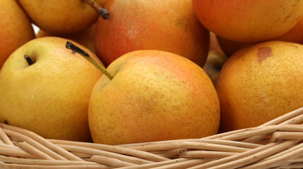 nanguo pear on white background