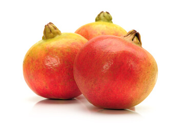 Pomegranate isolated on white
