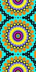 Fractodome Colorful Seamless Fractal Patterns